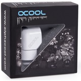 Alphacool 17485 pièce et accessoire pour systèmes de refroidissement d'ordinateurs Kit de montage, Connexion Blanc, Kit de montage, Laiton, Blanc, 1/4", Mâle, Femelle