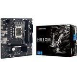 Biostar H610MH D5 carte mère socket 1700 Noir, Gb-LAN, Sound, µATX