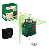 Bosch Laser à lignes croisées AdvancedLevel 360, Laser Cross Ligne Vert/Noir
