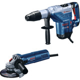 Bosch Set professionnel marteau perforateur GBH 5-40 DCE + meuleuse d'angle GWS 880, Set d'outils Bleu/Noir