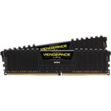 Corsair 16 Go DDR4-3000 Kit, Mémoire vive Noir, CMK16GX4M2D3000C16, Vengeance LPX