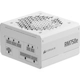 Corsair RM750e 80 Plus Gold Blanc Reconditionné alimentation  modulaire 750 watt Blanc, 1x 12V-2x6, 1x PCIe