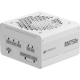 Corsair RM750e 80 Plus Gold Blanc Reconditionné alimentation modulaire 750 watt Blanc, 1x 12V-2x6, 1x PCIe
