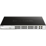 D-Link DGS-1210-28P Géré L2 Gigabit Ethernet (10/100/1000) Connexion Ethernet, supportant l'alimentation via ce port (PoE) 1U, Switch Argent/Noir, Géré, L2, Gigabit Ethernet (10/100/1000), Connexion Ethernet, supportant l'alimentation via ce port (PoE), Grille de montage, 1U