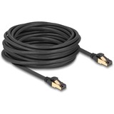 DeLOCK Câble réseau RJ-45 Cat.6a S/FTP, avec câble brut Cat.7 Noir