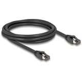 DeLOCK Câble réseau RJ-45 S/FTP Cat.8.1 Noir, 2 mètres