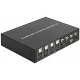DeLOCK Switch KVM 4-en-1 Multiview 4x HDMI avec USB 