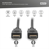 Digitus Câble de connexion HDMI High Speed, avec Ethernet, Full HD 1080i/p Noir