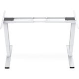 Digitus Châssis de table réglable en hauteur électrique, double moteur, 3 niveaux, Piètement Blanc
