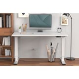 Digitus Châssis de table réglable en hauteur électrique, double moteur, 3 niveaux, Piètement Blanc