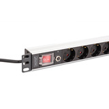 Digitus DN-95436, Multiprise Noir/en aluminium