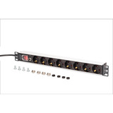 Digitus DN-95436, Multiprise Noir/en aluminium