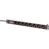 Digitus DN-95436 multiprise à 8 prises Noir/en aluminium, 8x prises