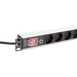 Digitus DN-95436 multiprise à 8 prises Noir/en aluminium, 8x prises