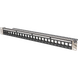 Digitus Panneau de brassage modulaire, 24 ports, non équipé Noir