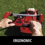 EINHELL Power X-Change Tondeuse à gazon sans fil GE-CM 36/37 Li, 36 volts (2x18V) Rouge/Noir