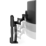 Ergotron TRACE Support pour moniteur unique, Support de moniteur Noir, Pince, 9,8 kg, 96,5 cm (38"), 100 x 100 mm, Réglage de la hauteur, Noir