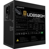 GIGABYTE GP-UD850GM 850W alimentation  Noir, 850 W, 100 - 240 V, 50/60 Hz, 12 A, 6 A, Actif