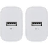 Intenso Adaptateur secteur W5A pack de 2 chargeur Blanc, 1x USB-A