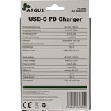 Inter-Tech 88882222, PD-2065, Chargeur Noir