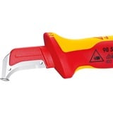 KNIPEX Couteau à dénuder 98 55 Rouge/Jaune