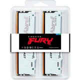 Kingston FURY FURY Beast 32GB 6800MT/s DDR5 CL34 DIMM (Kits de 2) White RGB EXPO, Mémoire vive Blanc, 32 Go, 2 x 16 Go, DDR5, 288-pin DIMM, Blanc