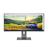 Lenovo ThinkVision P34WD-40 Moniteur 34" UltraWide incurvé Noir, 1x DisplayPort, 1x HDMI, 3x USB-C, 5x USB-A, 1x RJ-45, 120 Hz, 86,4 cm (34"), 3440 x 1440 pixels, Wide Quad HD, LCD, 6 ms, Noir
