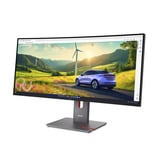 Lenovo ThinkVision P34WD-40 Moniteur 34" UltraWide incurvé Noir, 1x DisplayPort, 1x HDMI, 3x USB-C, 5x USB-A, 1x RJ-45, 120 Hz, 86,4 cm (34"), 3440 x 1440 pixels, Wide Quad HD, LCD, 6 ms, Noir