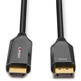 Lindy 40932 câble vidéo et adaptateur 3 m DisplayPort HDMI Noir Noir, 3 m, DisplayPort, HDMI, Mâle, Mâle, Droit
