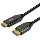 Lindy Câble adaptateur 3m Active Display Port vers HDMI 4K120Hz Noir, 3 m, DisplayPort, HDMI, Mâle, Mâle, Droit