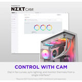 NZXT F120 RGB ventilateur de boîtier Blanc, 120 x 120 x 25 mm, PWM