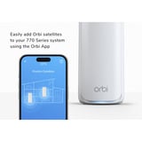 Netgear RBE770 Orbi 770 Serie Tri-Band WiFi 7 Mesh, Point d’accès maillé Blanc