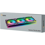 Ocypus Gamma F36 ARGB ventilateurs de boîtier Noir, 3 pièces, 360 x 27 x 120 mm, PWM