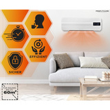 ProfiCare Chauffage céramique mural PC-HL 3116, Radiateur soufflant Blanc