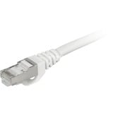 Sharkoon Câble de raccordement SFTP, RJ-45 Cat.7a Blanc, 1 mètre, Câble brut