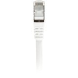 Sharkoon Câble de raccordement SFTP, RJ-45 Cat.7a Blanc, 1 mètre, Câble brut