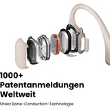Shokz OpenRun Pro Casques Sans fil Open-ear Sports Bluetooth Beige  technologie conduction osseuse Beige, Sans fil, Sports, 20 - 20000 Hz, 29 g, Casques, Beige