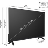 Telefunken  40" TV LED Noir