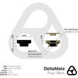 Thermal Grizzly DeltaMate Plug, Connecteur Noir