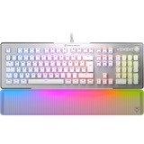 Turtle Beach Vulcan II Max clavier Gaming USB Allemand Blanc Blanc, Layout DE (QWERTZ), TITAN II Optical Red, 100%, Taille réelle (100 %), Avec fil, USB, Contacteur de touche opto-mécanique, LED RGB, Blanc