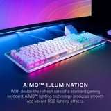 Turtle Beach Vulcan II Max clavier Gaming USB Allemand Blanc Blanc, Layout DE (QWERTZ), TITAN II Optical Red, 100%, Taille réelle (100 %), Avec fil, USB, Contacteur de touche opto-mécanique, LED RGB, Blanc