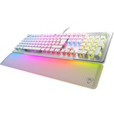 Turtle Beach Vulcan II Max clavier Gaming USB QWERTZ Allemand Blanc Blanc/transparent, Layout DE, TITAN II Optical Red, Avec fil, USB, Contacteur de touche opto-mécanique, QWERTZ, LED RGB, Blanc