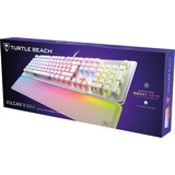 Turtle Beach Vulcan II Max clavier Gaming USB QWERTZ Allemand Blanc Blanc/transparent, Layout DE, TITAN II Optical Red, Avec fil, USB, Contacteur de touche opto-mécanique, QWERTZ, LED RGB, Blanc