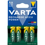 Varta -56756B Piles domestiques, Batterie Batterie rechargeable, AA, Hybrides nickel-métal (NiMH), 1,2 V, 4 pièce(s), 2400 mAh