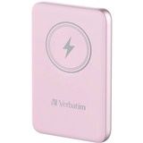Verbatim Charge 'n' Go Lithium Polymère (LiPo) 10000 mAh Recharge sans fil Rose, Powerbank Rose, 10000 mAh, Lithium Polymère (LiPo), Quick Charge 3.0, Recharge sans fil, Rose