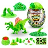 ZURU Méga oeuf de dinosaure jurassique allumant ZURU, Figurine Smashers Méga oeuf de dinosaure jurassique allumant, 3 an(s), Smashers, Multicolore, Plastique