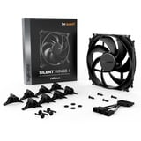 be quiet! Silent Wings 4 140x140x25, Ventilateur de boîtier Noir, Connexion du ventilateur à 3 broches