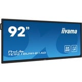 iiyama ProLite TE9218UWI-B1AG, Affichage public Noir (Mat), Tactile, HDMI, DisplayPort, USB-C, Audio, Android
