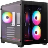 Aerocool Dryft Midi Tower Noir, boîtier pc Noir | 3x USB-A | RGB | Window
