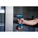 Bosch BOSCH GSR 18V-45 2x 2,0Ah L-CASE, Perceuse/visseuse Bleu/Noir, Perceuse à poignée pistolet, Sans brosse, Noir, Bleu, Rouge, 1,3 cm, 1900 tr/min, 3,5 cm